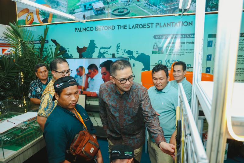 Pengunjung Sawit Indonesia Expo Padati Booth PTPTN IV PalmCo