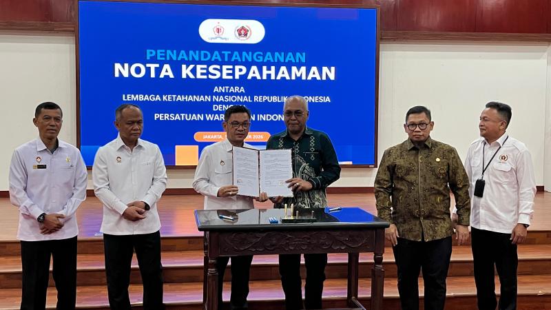 PWI-Lemhannas Teken MoU untuk Menjaga Ketahanan Nasional