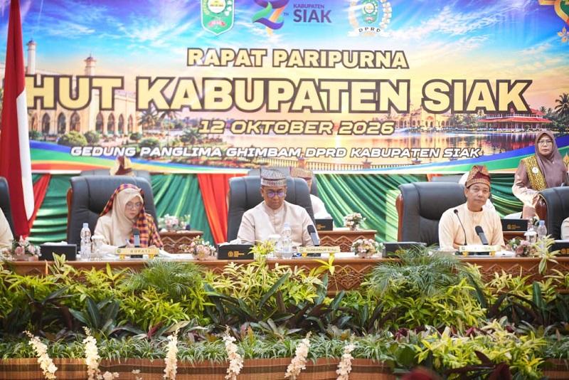 Paripurna Hari Jadi ke-27, Bupati Afni Ungkap Siak Peroleh Dukungan APBN Rp371 Miliar Sepanjang 2026