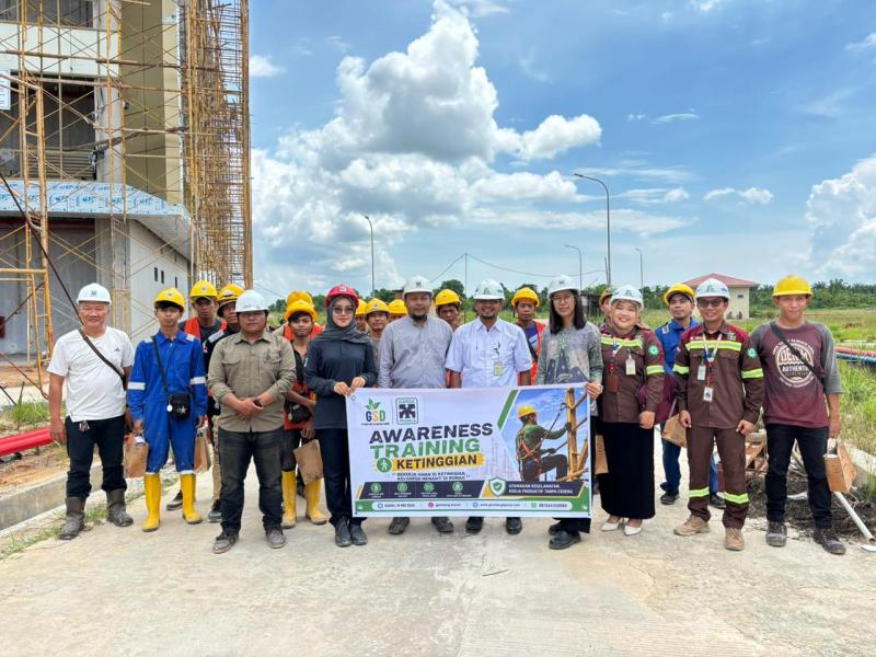 Sinergi Tiga Pilar: Upaya PT Gemilang Sejahtera Dumai Menjaga Nyawa Pekerja di Ketinggian