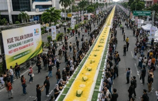 Warga Bakal Nikmati Kue Talam Durian Sepanjang 1 Kilometer
