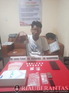 Terlibat Narkoba, Satnarkoba Polres Kampar Tangkap Warga Kijang Makmur  