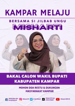 Si Jilbab Ungu Hj Misharti Dapat Surat Tugas Khusus dari PDIP Maju Balon Wabup Kampar