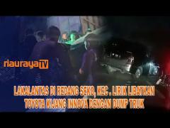 PECAH BAN, MOBIL INNOVA ALAMI KECELAKAAN DI JALINTIM PADANG SEKO, KEC. LIRIK