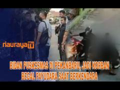 TEREKAM CCTV, BIDAN PUSKESMAS DI PEKANBARU JADI KORBAN BEGAL PAYUDARA