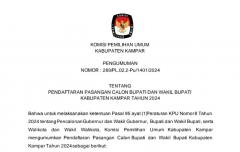 KPU Kampar Umumkan Jadwal dan Syarat Pendaftaran Bakada