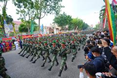 HUT TNI ke-78, Gubri Saksiskan Devile dan Ranpur