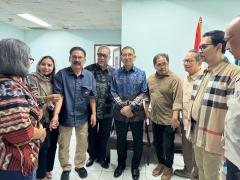 Kala Menteri Kebudayaan Fadli Zon Mampir di Kantor PWI