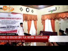 SYAHRUL AIDI BERIKAN SOSIALISASI EMPAT PILAR, WARTAWAN BERIKAN MASUKAN