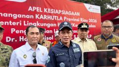 Menteri LH Lepas Tim Pengendalian Karhutla, Riau Siaga Hadapi Puncak Kemarau