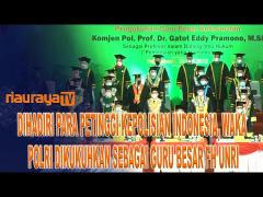 WAKAPOLRI KOMJEN POL GATOT EDDY PRAMONO DIKUKUHKAN SEBAGAI GURU BESAR FH UNRI