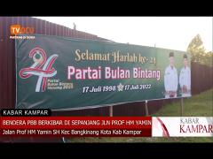 BENDERA PBB BERKIBAR DI SEPANJANG JALAN PROF HM YAMIN