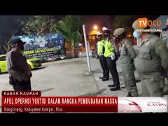 APEL OPERASI YUSTISI DALAM RANGKA PEMBUBARAN MASSA