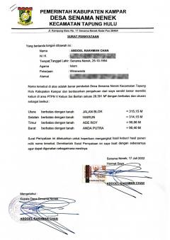 Diduga Salahgunakan Jabatan, Kades Senama Nenek Klaim 2,8 Hektare Lahan Negara